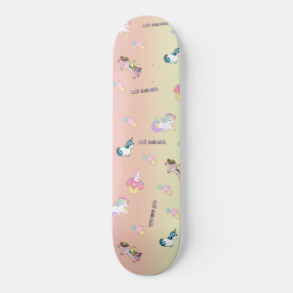 Unicorn Party Pastel Kei Mini Skateboard Bräda 18,5 Cm