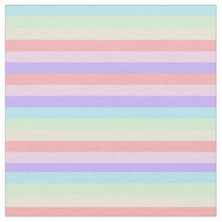 Unicorn Pastel Candy Färgad Stripe Tyg