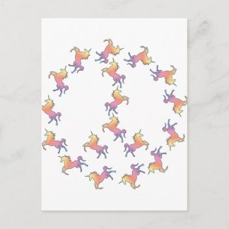 Unicorn Peace Vykort