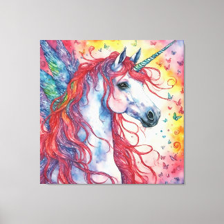 Unicorn Pegasus Canvastryck