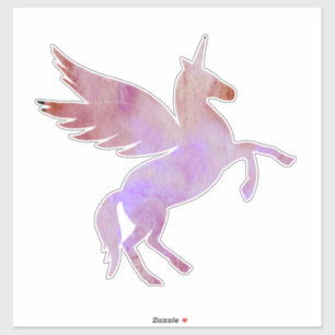 Unicorn, Pegasus, färglös fantasyhäst Klistermärken