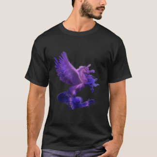 Unicorn Pegasus Lila Lighting T Shirt