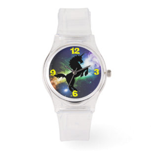 Unicorn Pegasus Silhouette fantasi Armbandsur