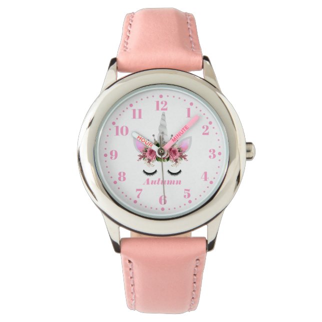 Unicorn Personlig Anpassningsbar Barn Watch Armbandsur (Framsida)