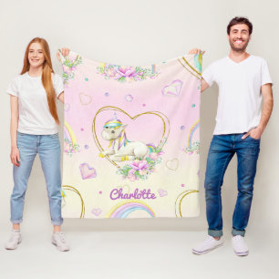 Unicorn Personlig Fleecefilt