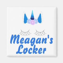 Unicorn Personlig Locker Magnet