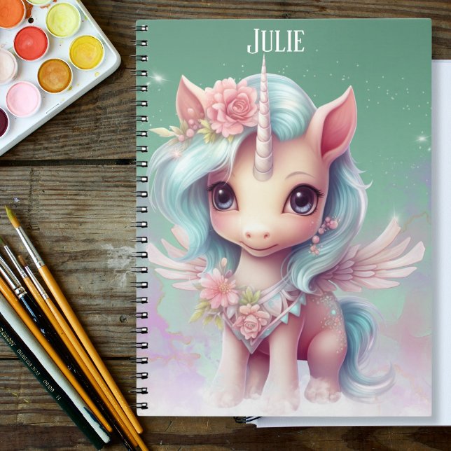Unicorn Personlig Namn Anteckningsbok (Skapare uppladdad)