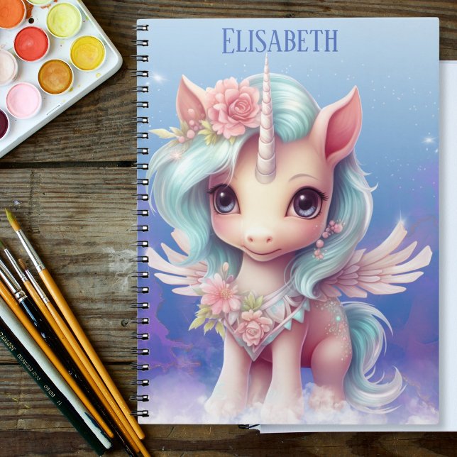 Unicorn Personlig Namn Anteckningsbok (Skapare uppladdad)
