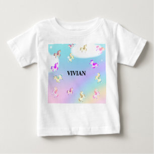 Unicorn personlig namn t shirt