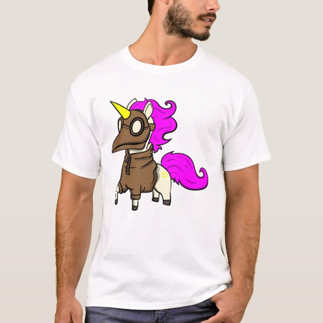 Unicorn Plague Doktor Sarcasm Gift T Shirt (Framsida)