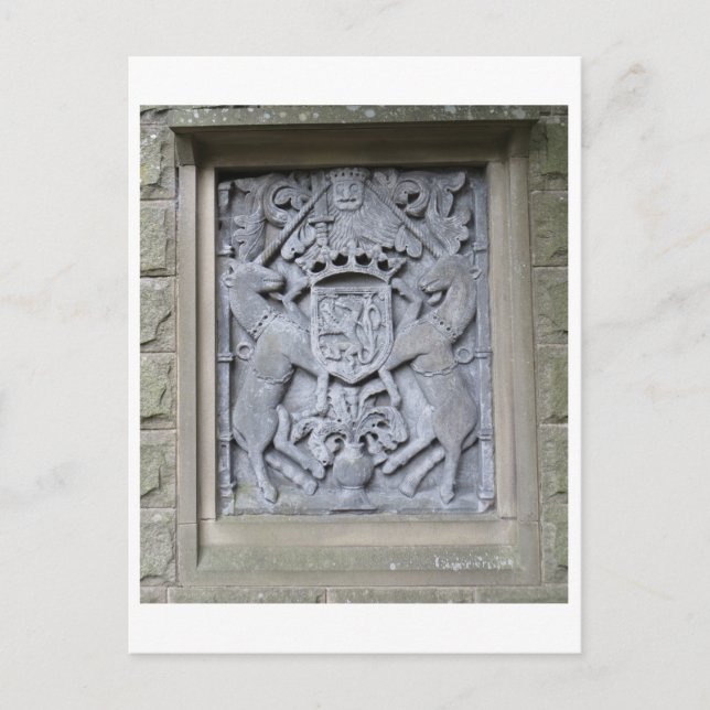 Unicorn Plaque Vykort (Framsida)