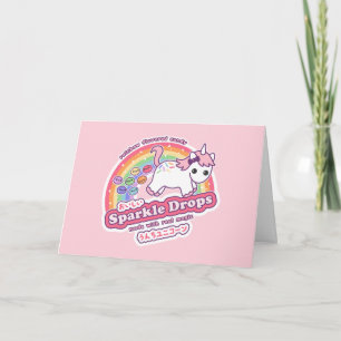 Unicorn Poop Candy Kort