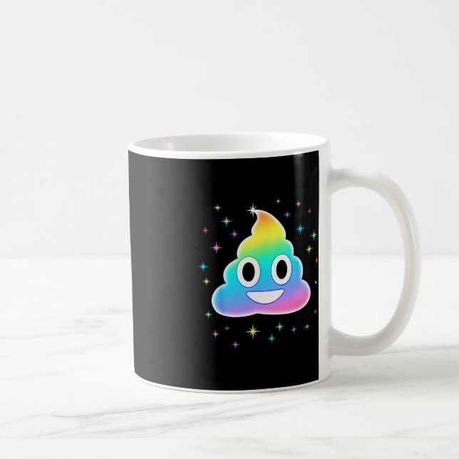 Unicorn Poop Magic Rainbow Funny Halloween Costume Kaffemugg (Höger)