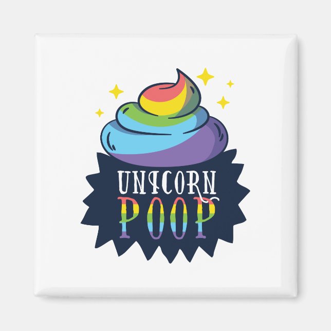 Unicorn Poop Magnet (Framsidan)