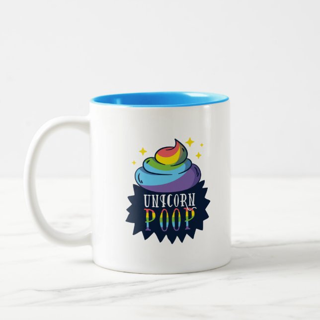 Unicorn Poop Två-Tonad Mugg (Vänster)