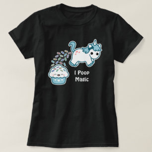 Unicorn Pooping på muffin Tee