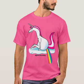 Unicorn poopoping rainbow t shirt