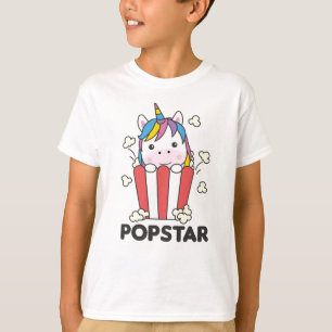 Unicorn Popcorn Whats Poppin Funny PopStar T Shirt