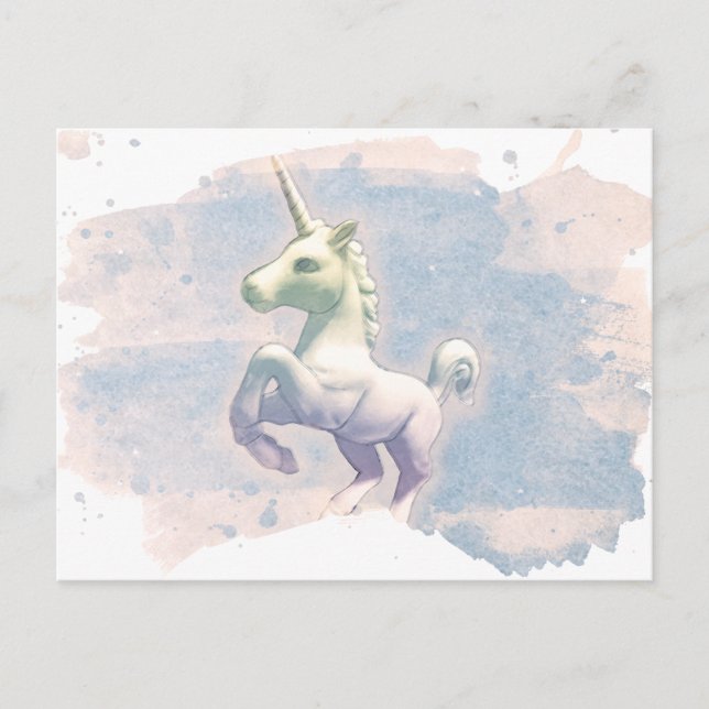 Unicorn Post Card (Måne Dreams) Vykort (Framsida)