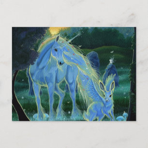 Unicorn Postcard Vykort