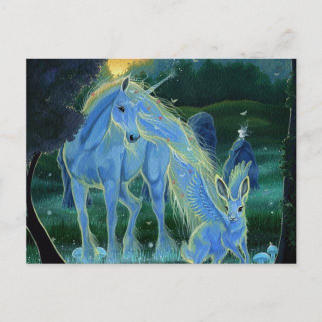 Unicorn Postcard Vykort (Framsida)