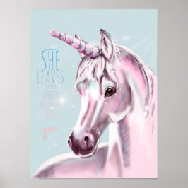 Unicorn Poster med Gnistra och offert