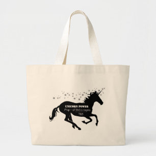 Unicorn Power Fake Math Forny är funny Jumbo Tygkasse