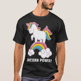 Unicorn power kärlek roligt t shirt