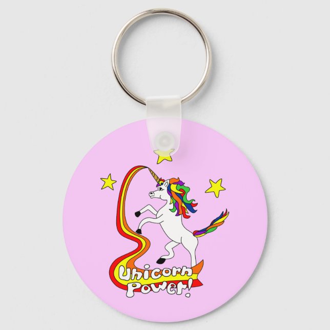 Unicorn Power! Nyckelring (Framsida)