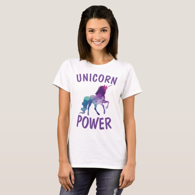 UNICORN POWER t-shirts Tees (Hel framsida)
