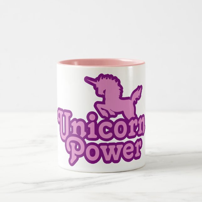 Unicorn Power! Två-Tonad Mugg (Center)