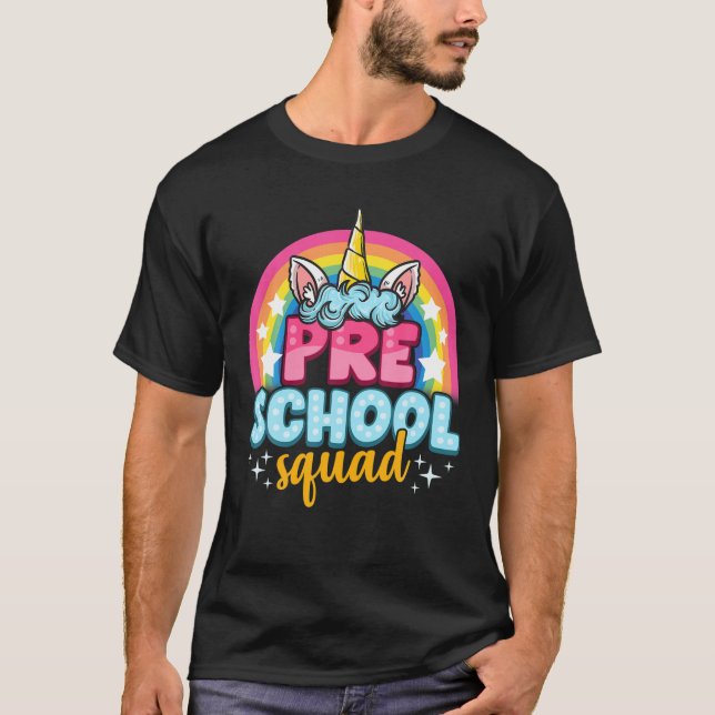 Unicorn Pre School Squad T Shirt (Framsida)