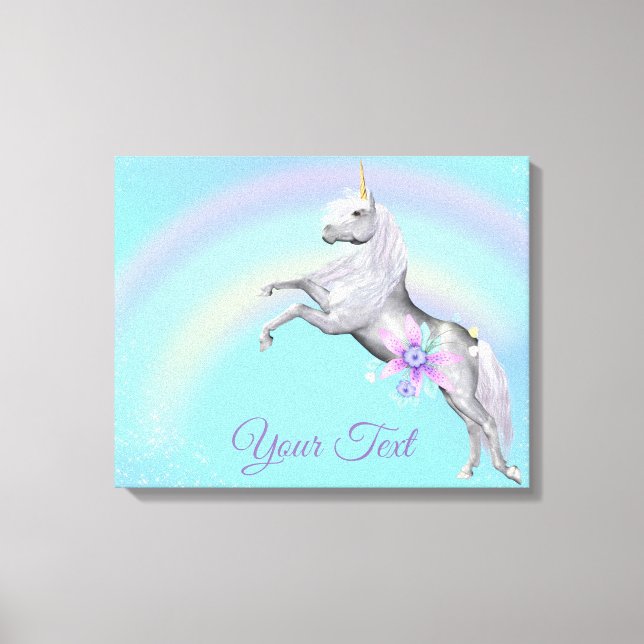 Unicorn Premium Wrapped Canvas (glans) (Framsida)