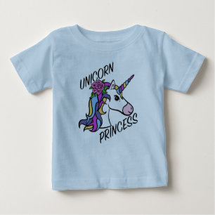 Unicorn Princess Design - Baby Bra Jersey T-Shirt