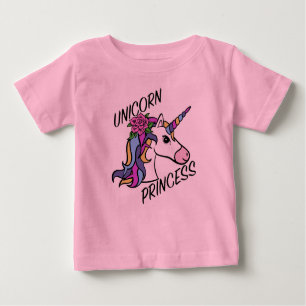 Unicorn Princess Design - Baby Bra Jersey T-Shirt