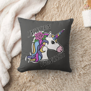 Unicorn Princess Design - Dekorativ kudde 16 tum x