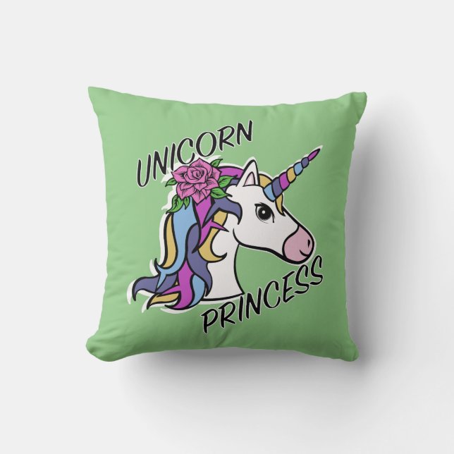 Unicorn Princess Design - Dekorativ kudde 16 tum x (Framsida)