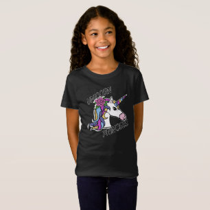 Unicorn Princess Design - Girls Bra Jersey T-Shi T Shirt