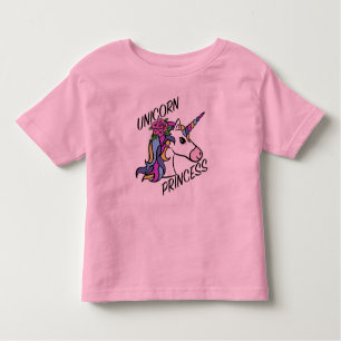 Unicorn Princess Design - Småbarn Bra Jersey T-Sh T Shirt
