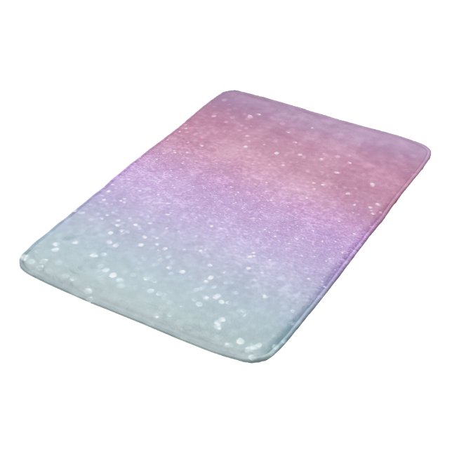 Unicorn Princess Glitter #1 #pastellisera Badrumsmatta (Vinklad)