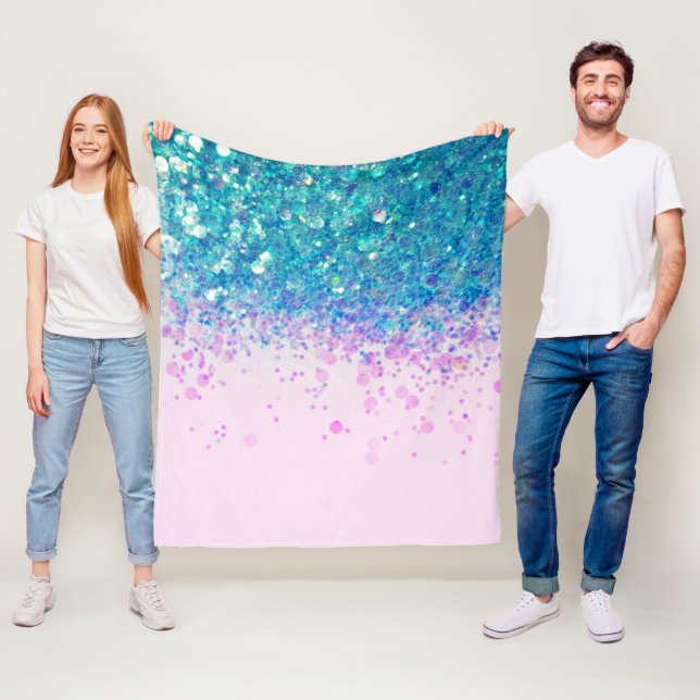 Unicorn Princess Glitter #4 Fleecefilt (På plats)