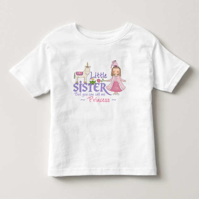 Unicorn Princess Little Sister T-shirts (Framsida)