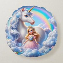 Unicorn Princess Pillow - Pastel Fairytale