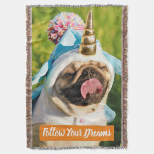 Unicorn Pug Filt