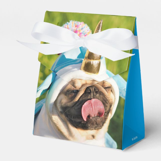 Unicorn Pug Presentaskar (Framsidan Sidan)