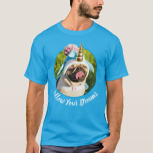 Unicorn Pug T Shirt