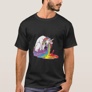 Unicorn Puking Rainbow T Shirt