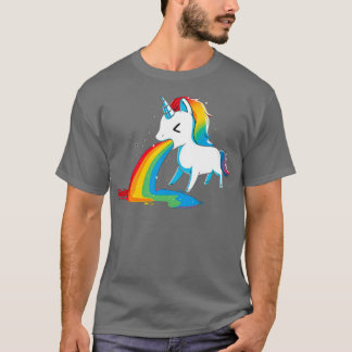 Unicorn Puking Rainbows Funny Unicorn T Shirt