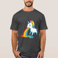 Unicorn Puking Rainbows Graphic Funny Rainbow