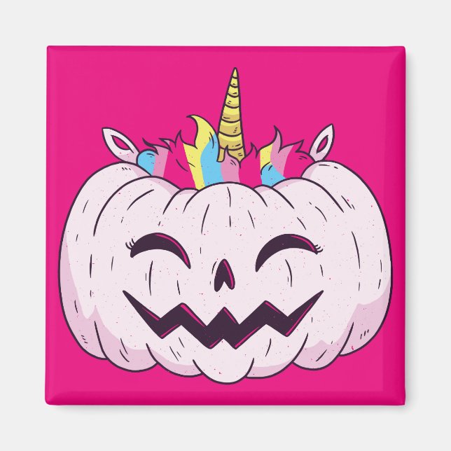 Unicorn Pumpkin Magnet (Framsidan)